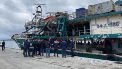 Türk balıkçıların cenazeleri Ünye Limanı’na getirildi