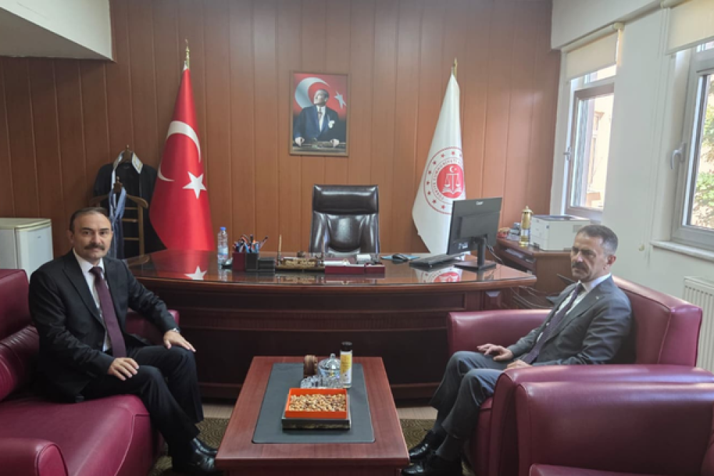 Vali Aktaş&rsquo;tan İdare Mahkemesi Başkanı Onur&rsquo;a adli yıl ziyareti