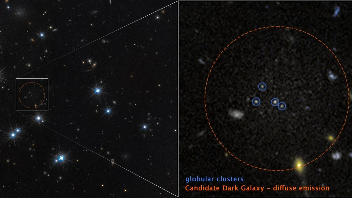 Karanlık maddeden oluşan 'Hayalet galaksi' keşfedildi