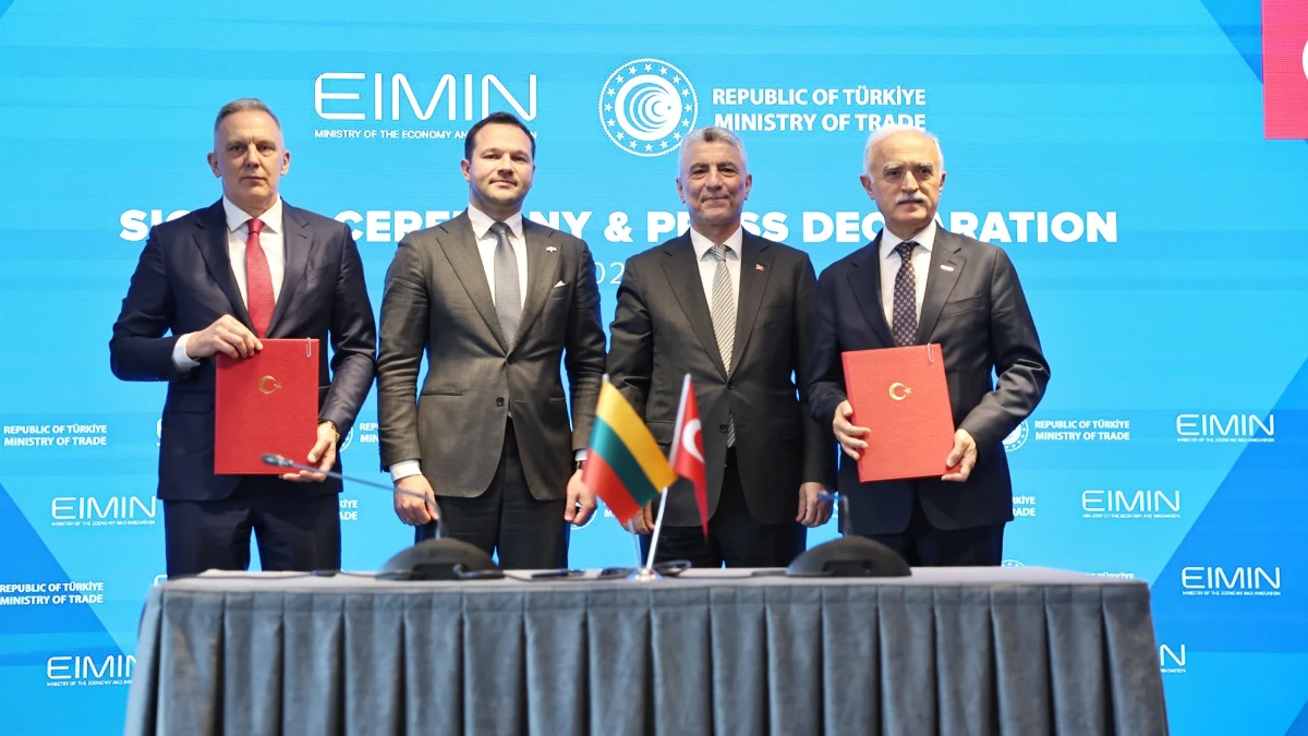 T&uuml;rkiye ve Litvanya JETCO Protokol&uuml; imzaladı: Ticaret hacmi hedefi 1,5 milyar dolara y&uuml;kseltildi