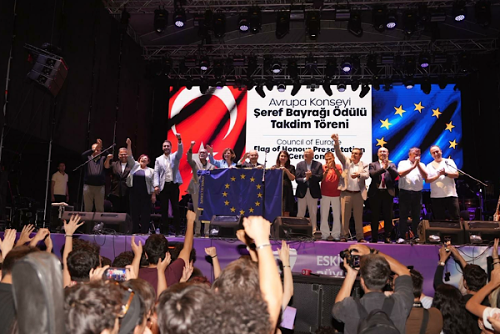Eskişehir&rsquo;e Avrupa Konseyi&rsquo;nden Şeref Bayrağı