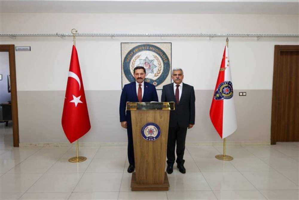 Vali Masatlı&rsquo;dan Emniyet M&uuml;d&uuml;r&uuml; &Ouml;zen&rsquo;e ziyaret