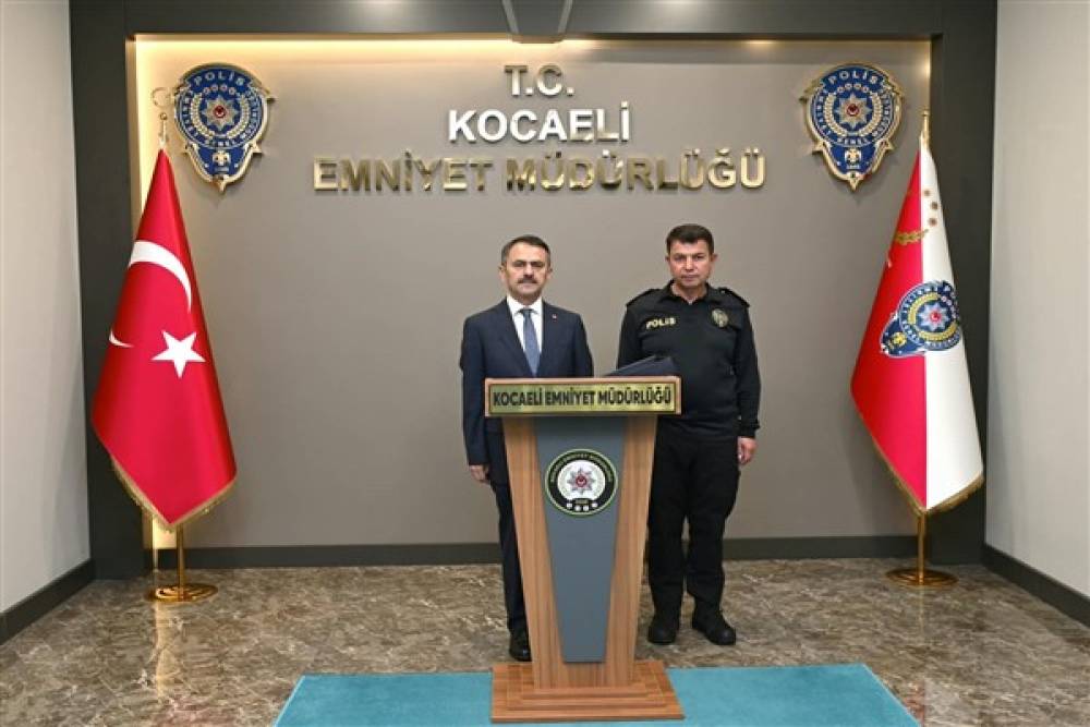 Vali Aktaş, Kocaeli İl Emniyet M&uuml;d&uuml;r&uuml; &Ouml;zcan&rsquo;ı ziyaret etti