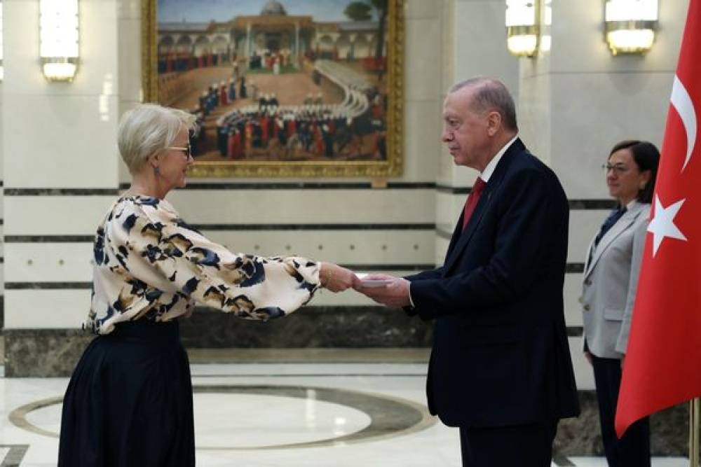 Cumhurbaşkanı Erdoğan, İsve&ccedil; B&uuml;y&uuml;kel&ccedil;isi Funered&rsquo;i kabul etti