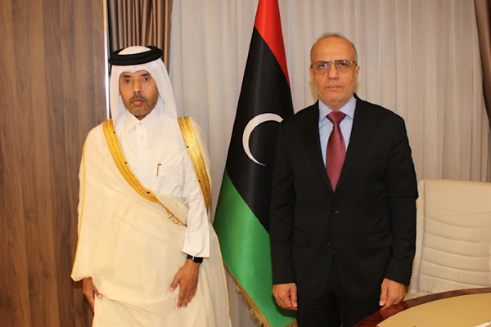 Libya Cumhurbaşkanlığı Konseyi Başkan Yardımcısı, Katar&rsquo;ın Trablus B&uuml;y&uuml;kel&ccedil;isi ile g&ouml;r&uuml;şt&uuml;