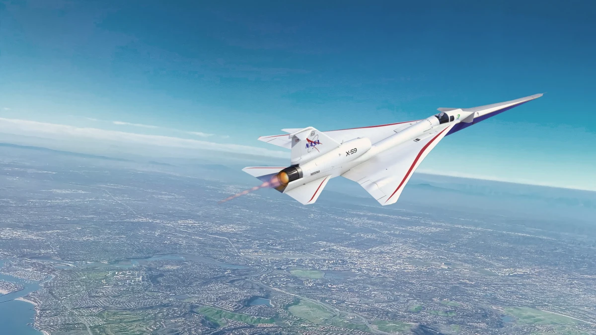 NASA&rsquo;nın sessiz s&uuml;personik u&ccedil;ağı X-59 ilk kez ses hızını aştı