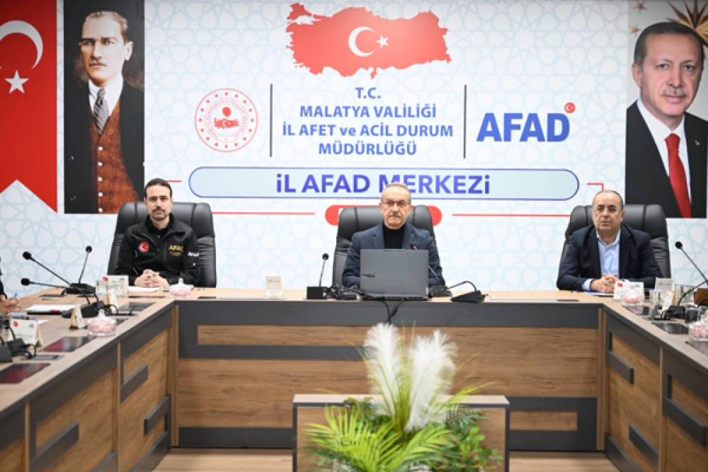 Malatya'da Afet Koordinasyon Toplantısı ger&ccedil;ekleştirildi 