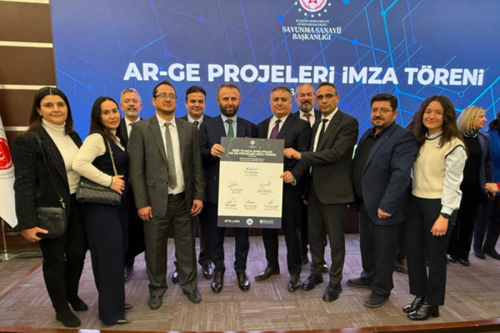 RTE&Uuml; ile Savunma Sanayii Başkanlığı arasında Ar-Ge Projesi