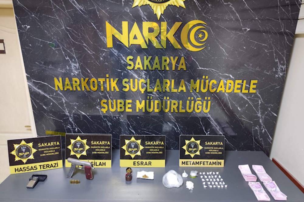 Sakarya'da uyuşturucu operasyonu d&uuml;zenlendi