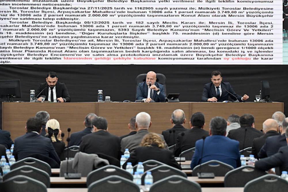 Mersin&rsquo;de Ocak ayı meclis toplantısının ikinci birleşimi yapıldı