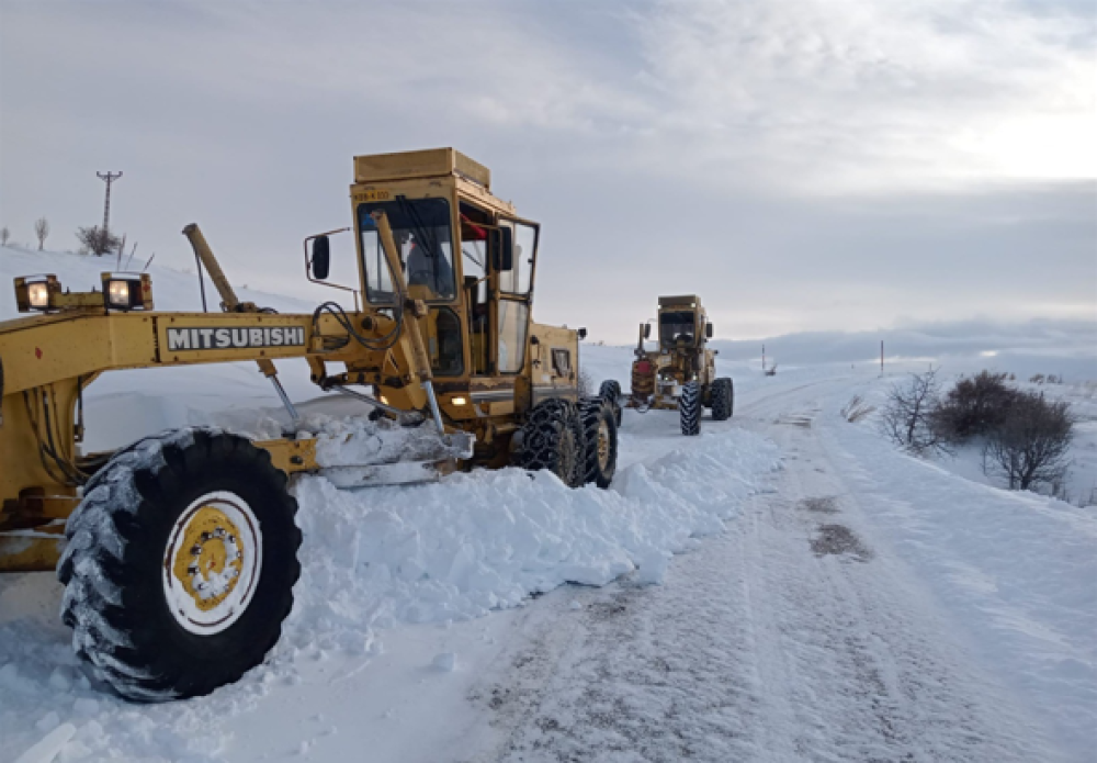 B&uuml;y&uuml;kşehir, 47 mahalle yolunu ulaşıma a&ccedil;tı