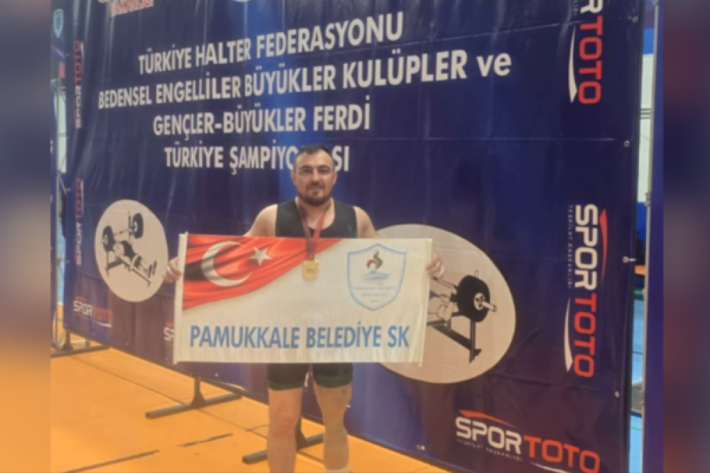Pamukkaleli sporcudan şampiyonluk 