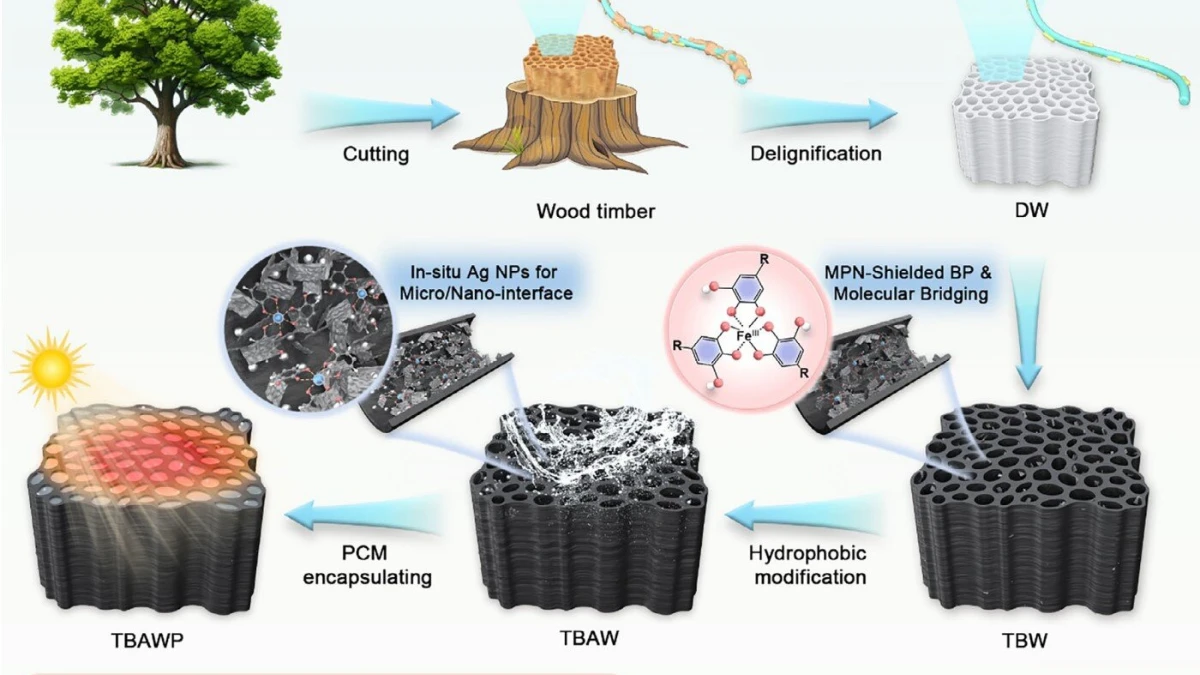 G&uuml;neş enerjisi depolamada &lsquo;ahşap&rsquo; &ccedil;&ouml;z&uuml;m&uuml;: Y&uuml;zde 91 verimlilik