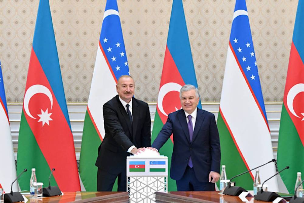 Azerbaycan&rsquo;ın &Ouml;zbekistan&rsquo;daki projeleri i&ccedil;in a&ccedil;ılış ve temel atma t&ouml;renleri d&uuml;zenlendi