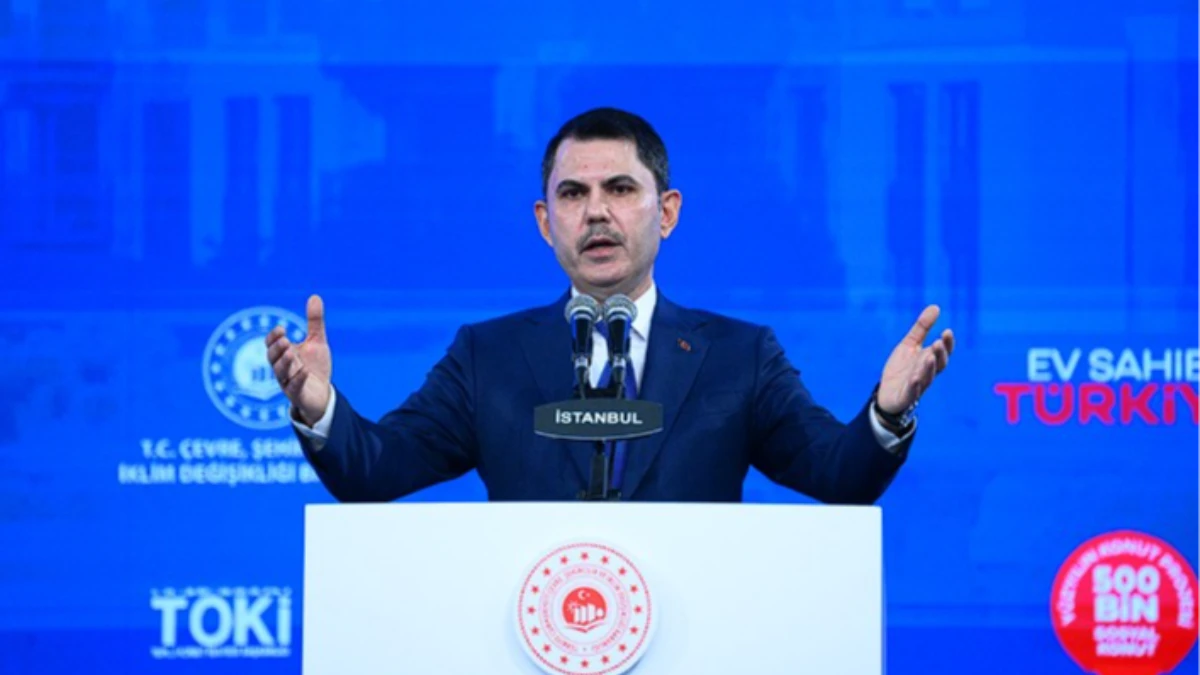 Bakan Kurum&rsquo;dan 500 bin sosyal konut mesajı