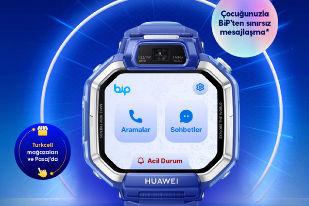 BiP entegrasyonuna sahip Huawei akıllı &ccedil;ocuk saatiyle g&uuml;venli ve konforlu iletişim