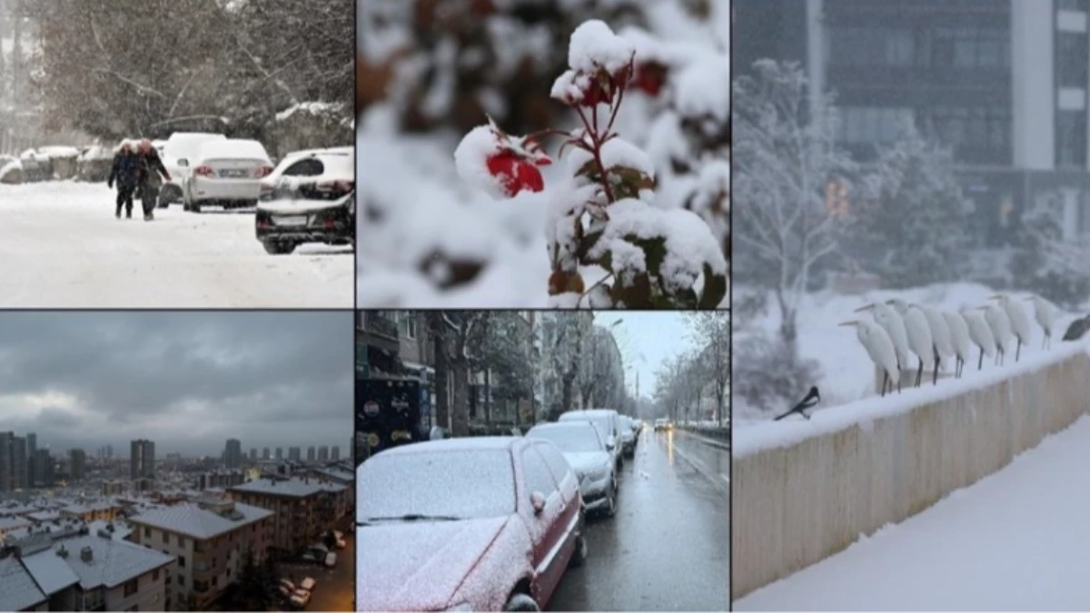 Bazı illerde kar etkili oluyor: Ankara&rsquo;nın y&uuml;ksek kesimleri beyaza b&uuml;r&uuml;nd&uuml;