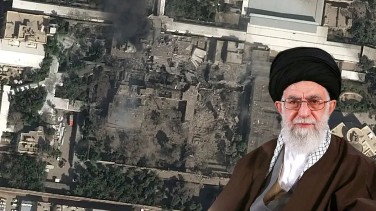 SON DAKİKA | Hamaney'in yerleşkesi hedef alındı: Uydu g&ouml;r&uuml;nt&uuml;s&uuml; yayınlandı