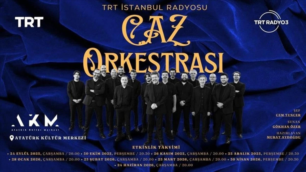 TRT İstanbul Radyosu Caz Orkestrası AKM&rsquo;de sahne aldı