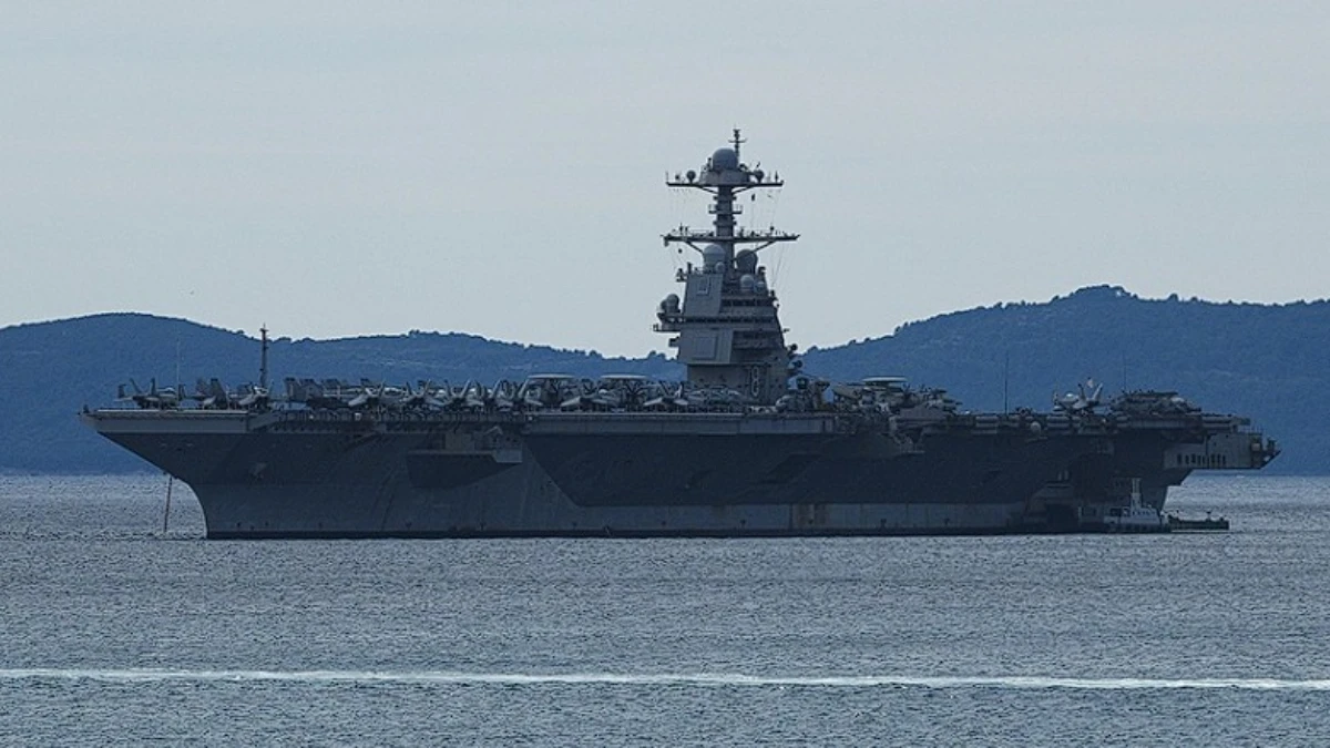 USS Gerald Ford Hırvatistan&rsquo;da: Split Limanı&rsquo;nda bakım s&uuml;reci başladı