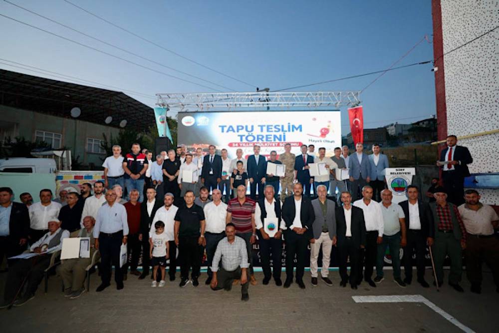 Siirt&rsquo;te 34 yıllık m&uuml;lkiyet sorunu &ccedil;&ouml;z&uuml;me kavuşturuldu