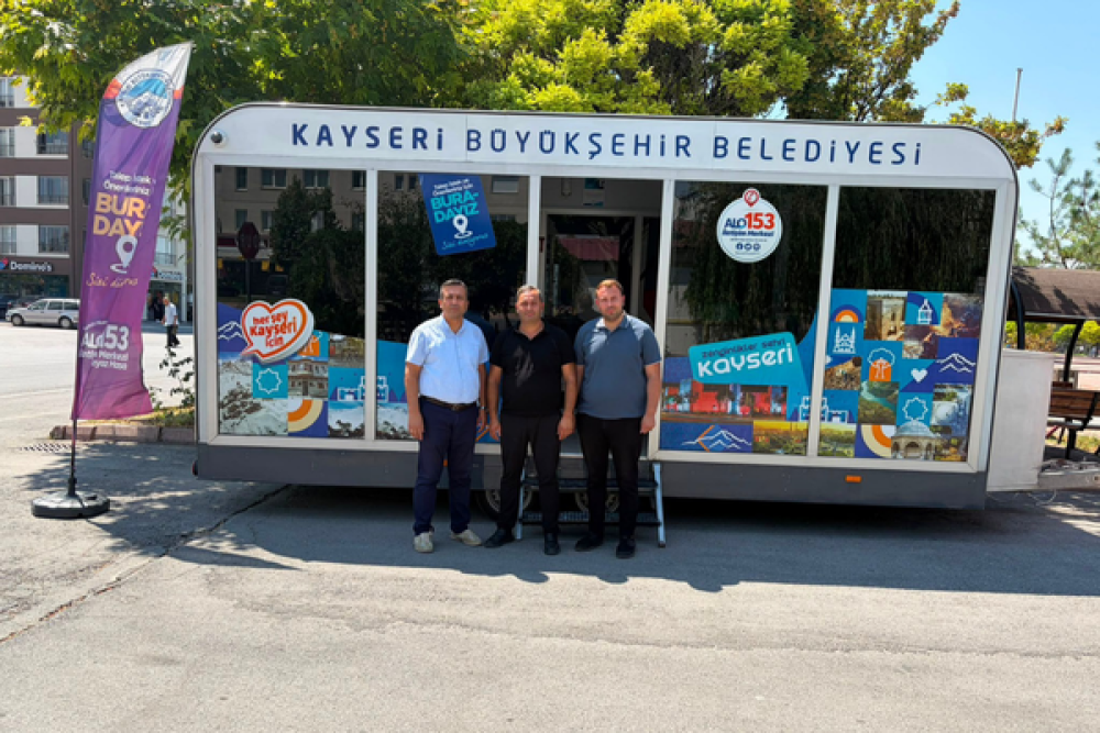 Kayseri'de Mobil Beyaz Masa ile vatandaş talepleri sahada alınıyor