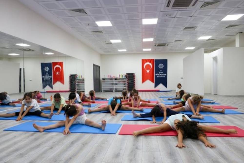 Aydın&rsquo;da &ccedil;ocuklara &uuml;cretsiz jimnastik eğitimi