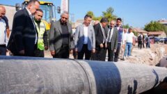 Manisa Akhisar’da 3,5 kilometrelik içme suyu hattı yenileniyor