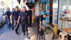 Edremit’te kaldırım işgallerine zabıta denetimi