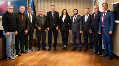 Aydın Esnaf ve Sanatkarlar Odaları Birliği’nden Başkan Özlem Çerçioğlu’na ziyaret