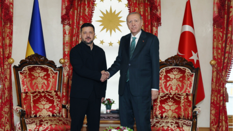 Cumhurbaşkanı Erdoğan, Ukrayna Devlet Başkanı Zelenski ile görüştü