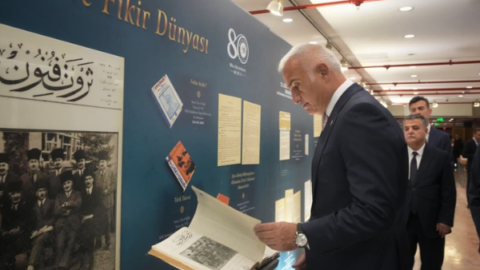 Ziya Gökalp’in 150. yılına özel sergi Millî Kütüphane’de açıldı