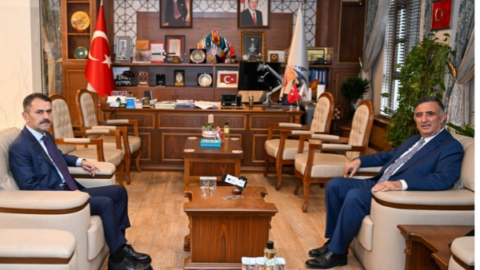 Vali Aktaş, GTÜ Rektörü Mantar’ı ziyaret etti